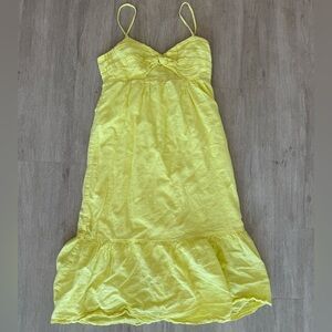 Banana Republic Yellow Linen Dress